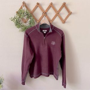 Cutter & Buck Maroon Quarter-Zip Sweatshirt